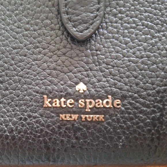 Kate Spade Black Leather Clutch Wallet - Picture 2 of 7